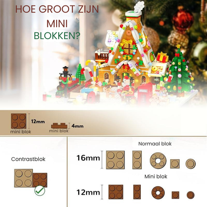 Lego-Stijl Winter Wonderland Advent Kalender